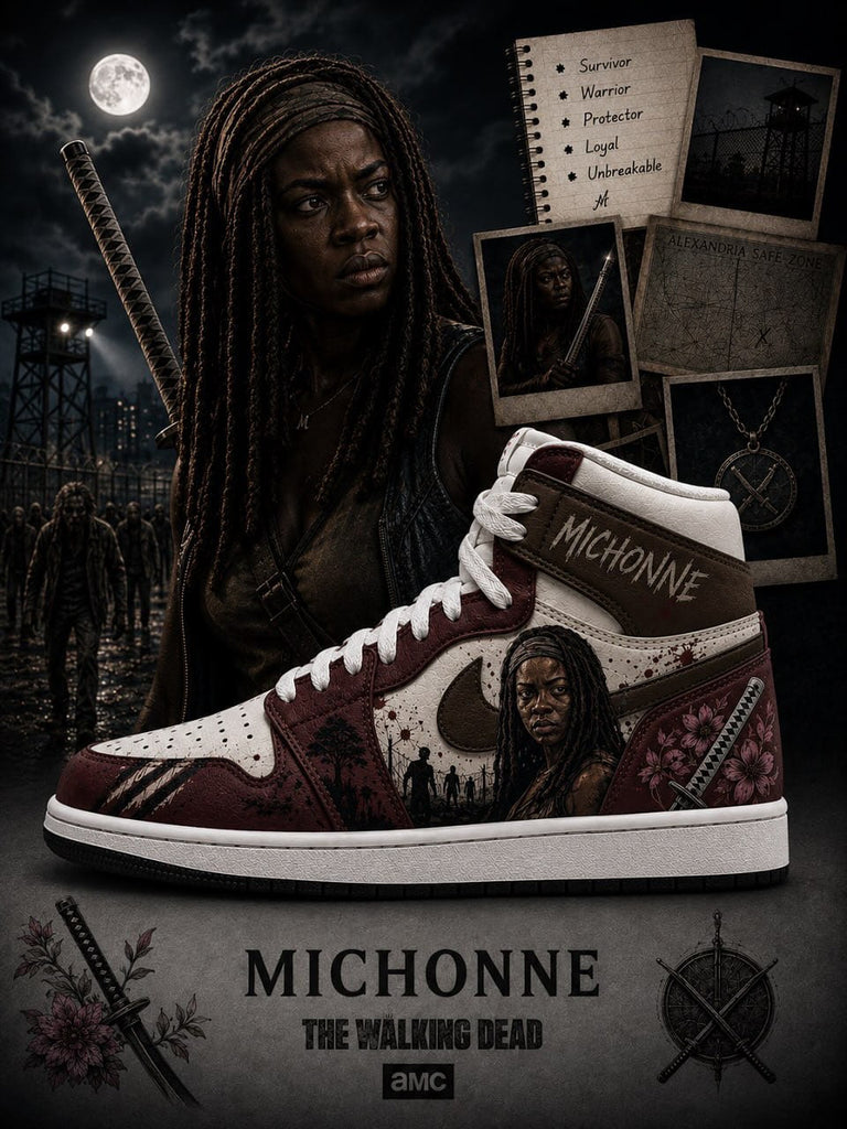 Michonne V.1 Custom High-Top Sneakers