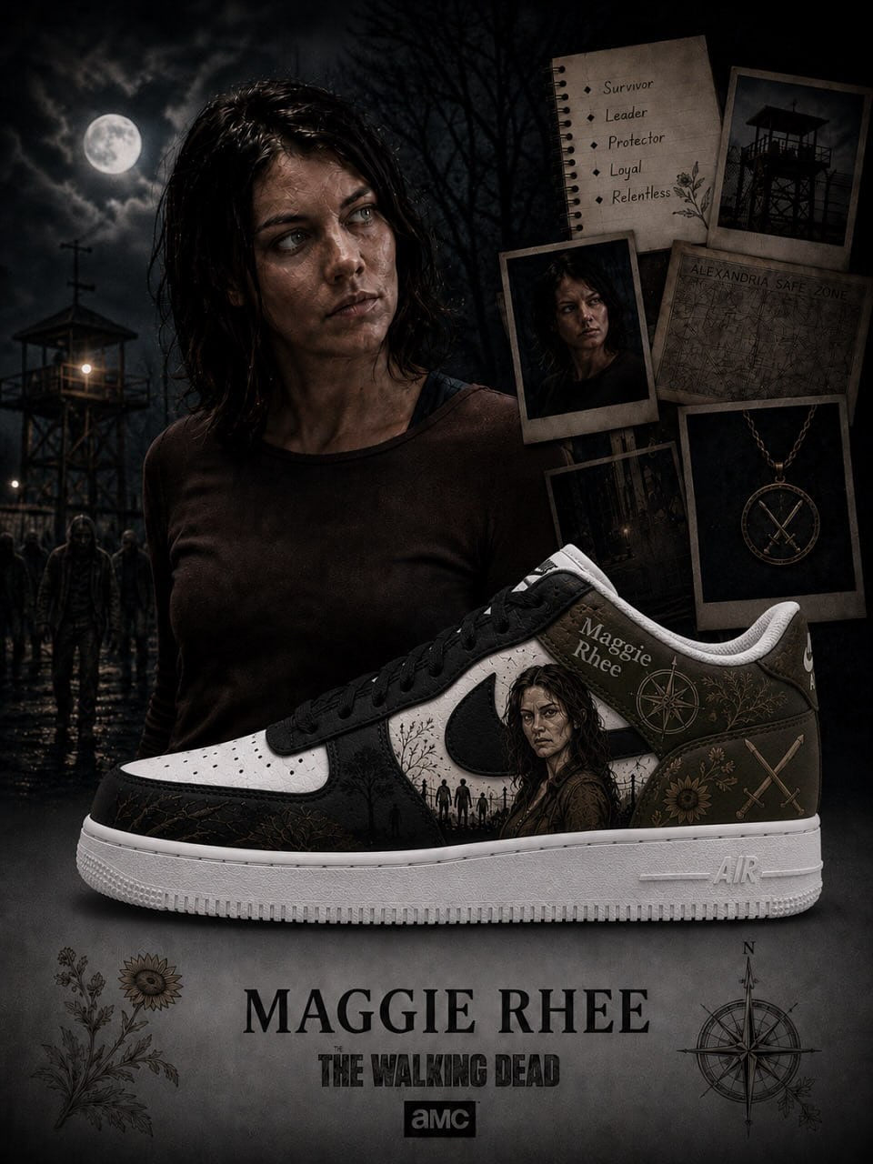 Maggie Rhee V.1 Custom Air-Style Sneakers