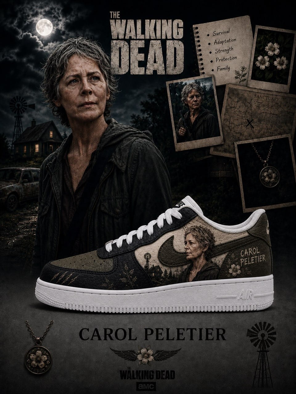 Carol Peletier V.1 Custom Air-Style Sneakers