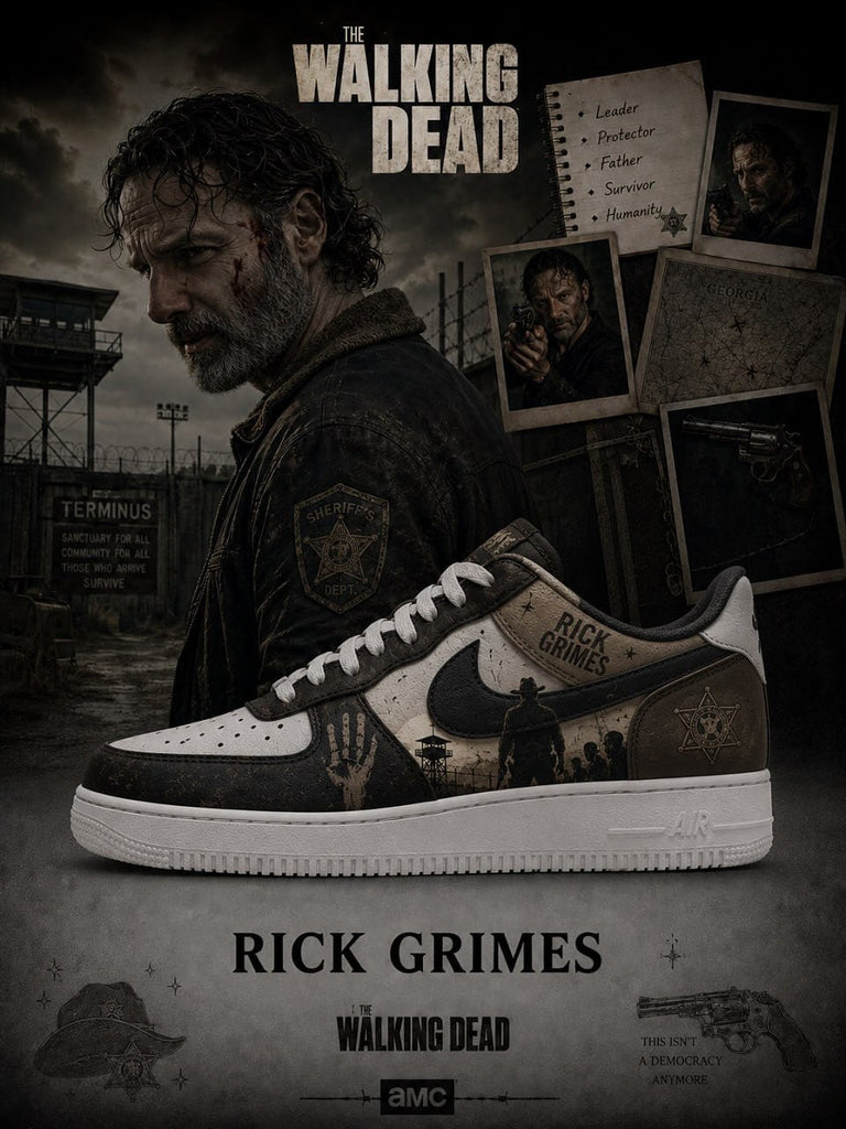 Rick Grimes V.1 Custom Air-Style Sneakers