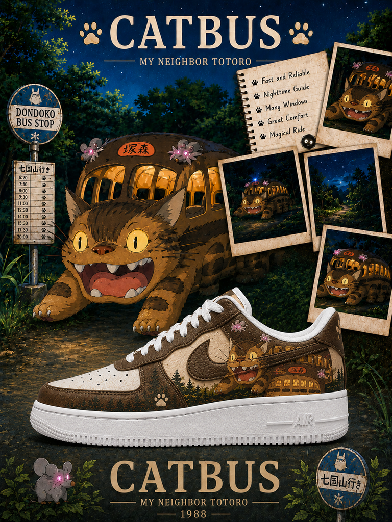 Catbus V.1 Custom Air-Style Sneakers