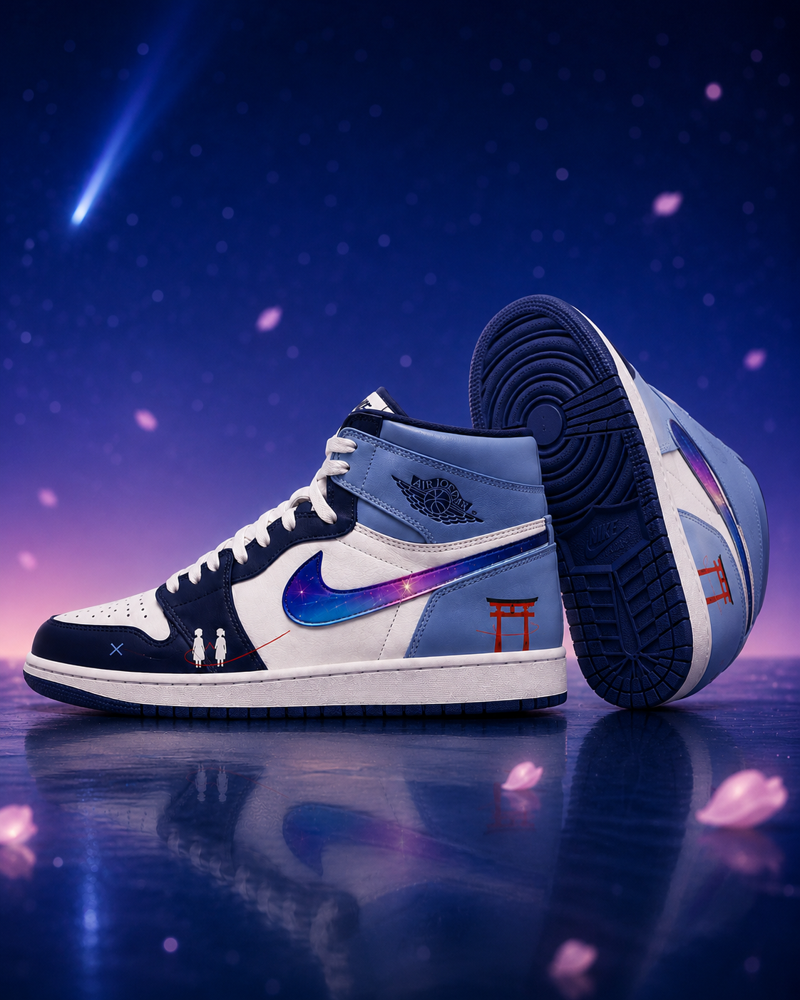 Taki Tachibana  V.2 Custom High-Top Sneakers