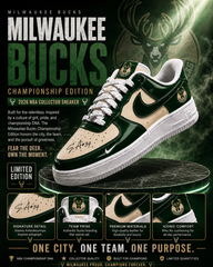 Special🏆 Milwaukee Bucks 2026 🏆 Custom AF Sneakers
