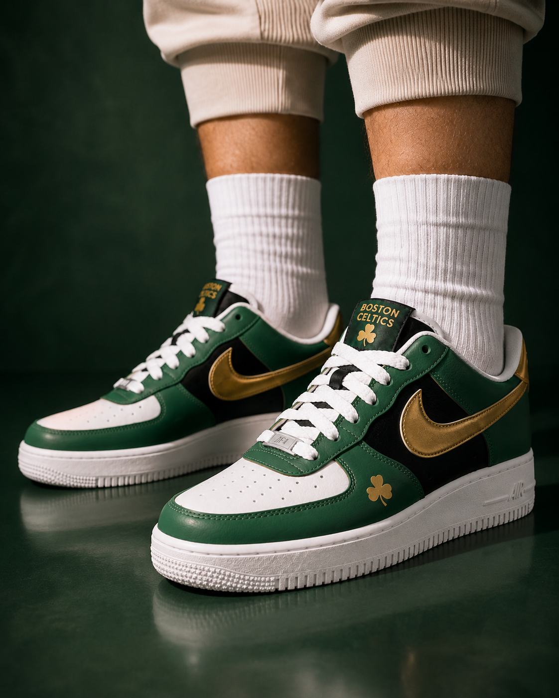 Boston Celtics  Custom Air-Style Sneakers