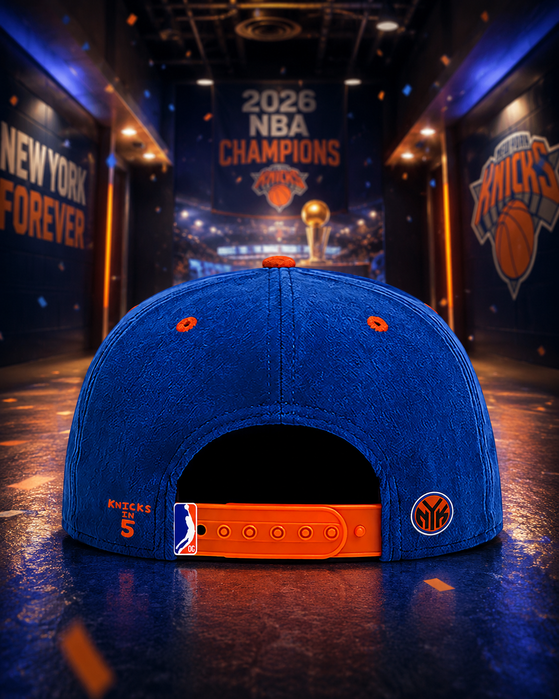 The "Knicks in 5" Championship KIXO™ Cap with box