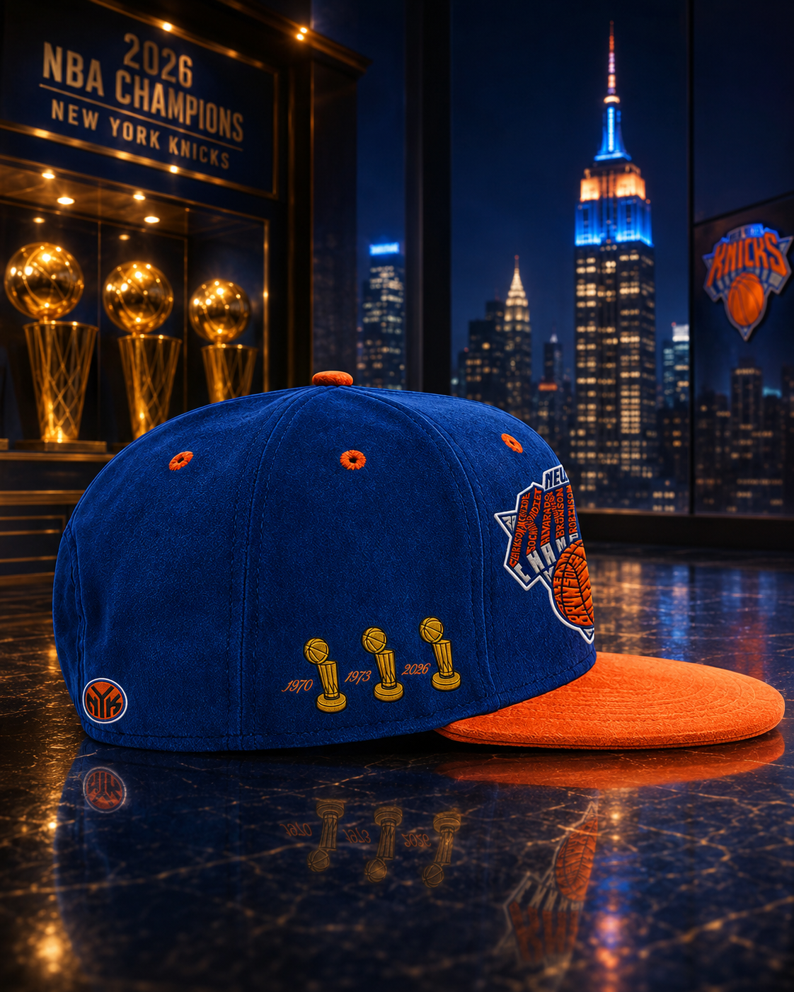 The "Knicks in 5" Championship KIXO™ Cap with box