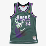 Milwaukee Bucks Mitchell & Ness Women's Swingman Jersey Ray Allen 1996
