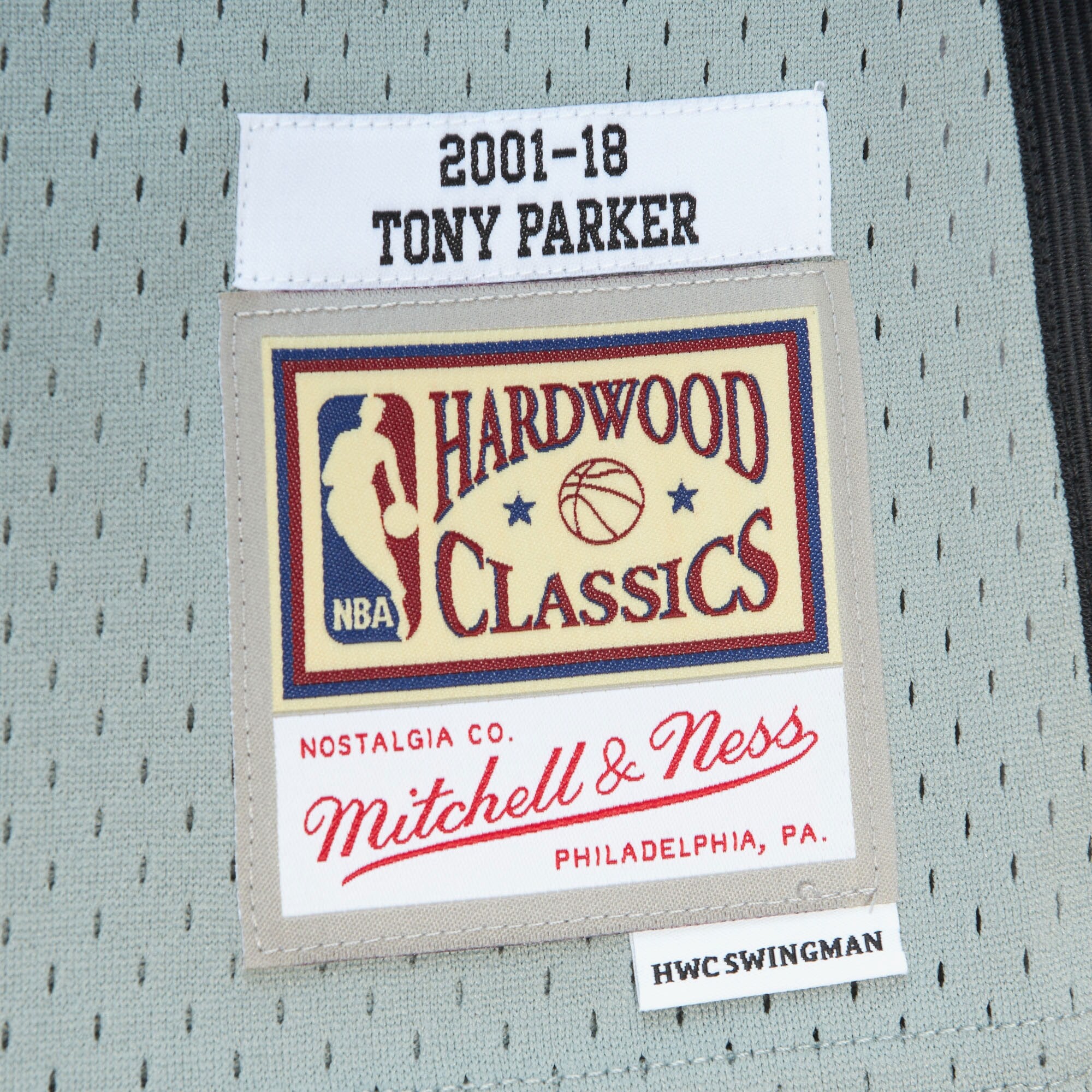 San Antonio Spurs Mitchell & Ness HOF Swingman Jersey Tony Parker
