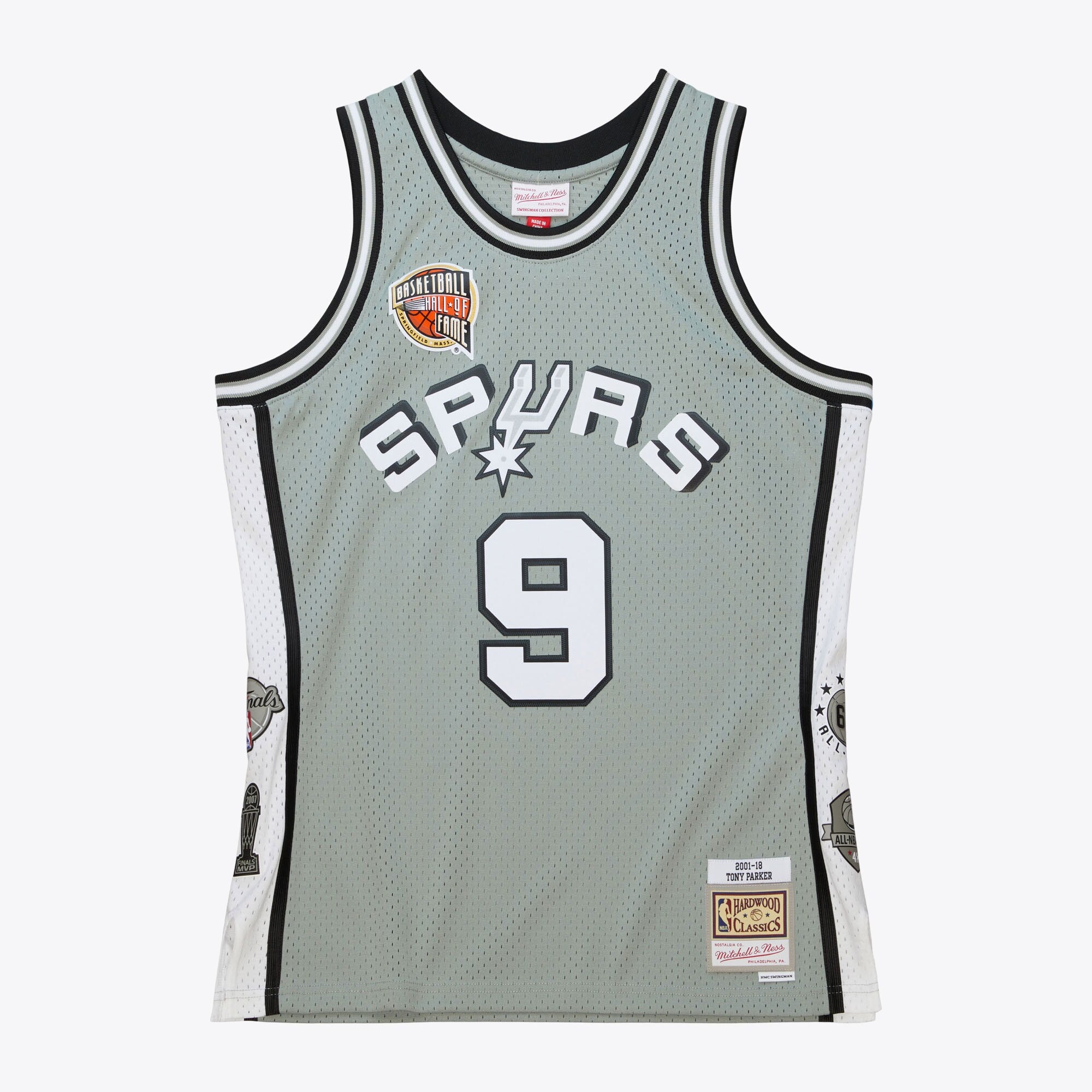 San Antonio Spurs Mitchell & Ness HOF Swingman Jersey Tony Parker