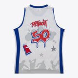 Detroit Pistons Mitchell & Ness x Tats Cru Jersey