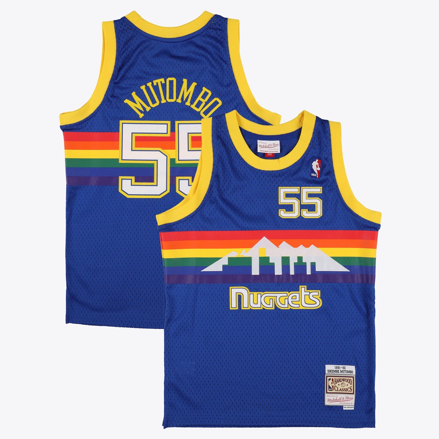 Denver Nuggets Mitchell & Ness Road Swingman Jersey Dikembe Mutombo - Mens
