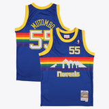 Denver Nuggets Mitchell & Ness Road Swingman Jersey Dikembe Mutombo - Mens