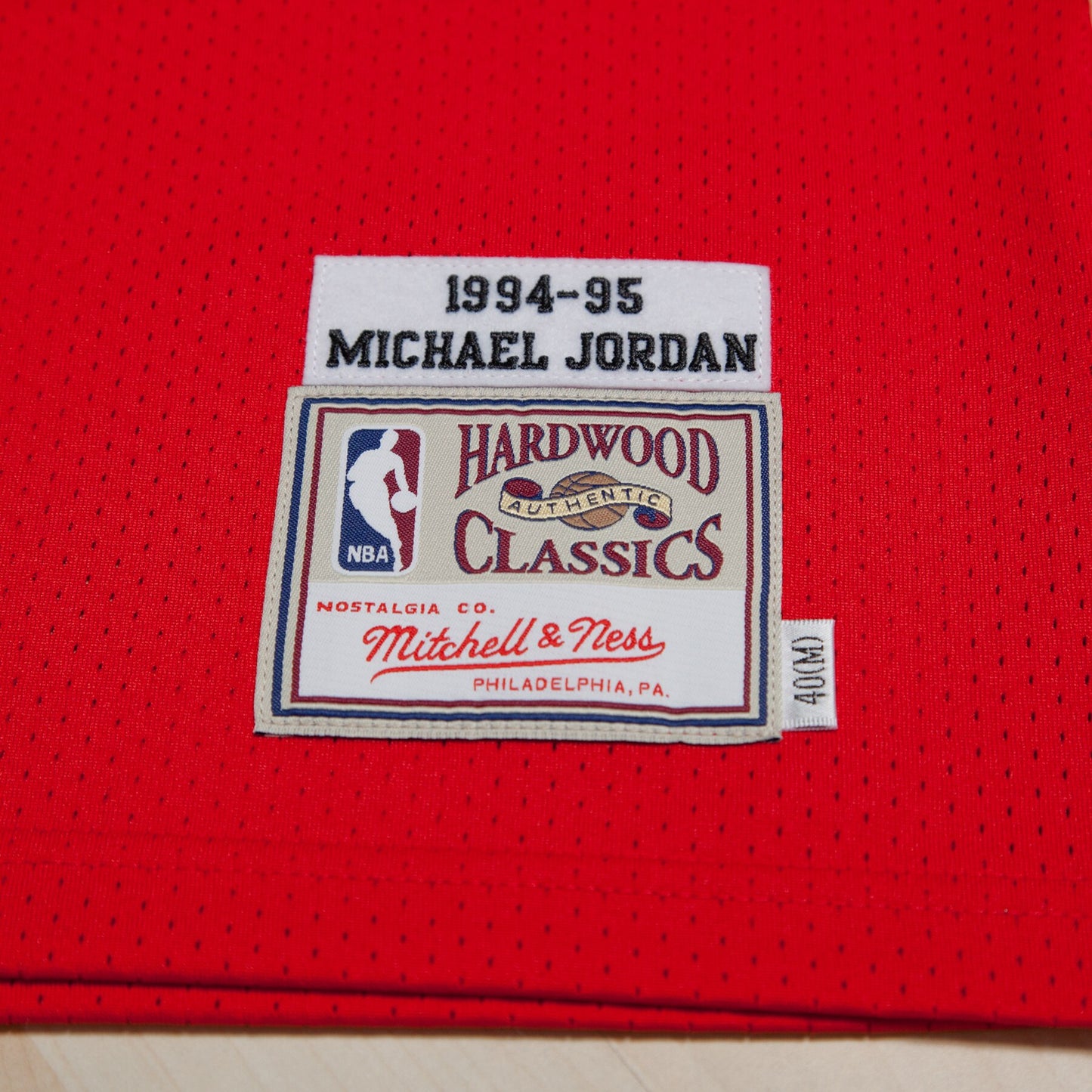 Chicago Bulls Michael Jordan 1994-95 Road 45 Authentic Jersey By Mitchell & Ness - Red - Mens
