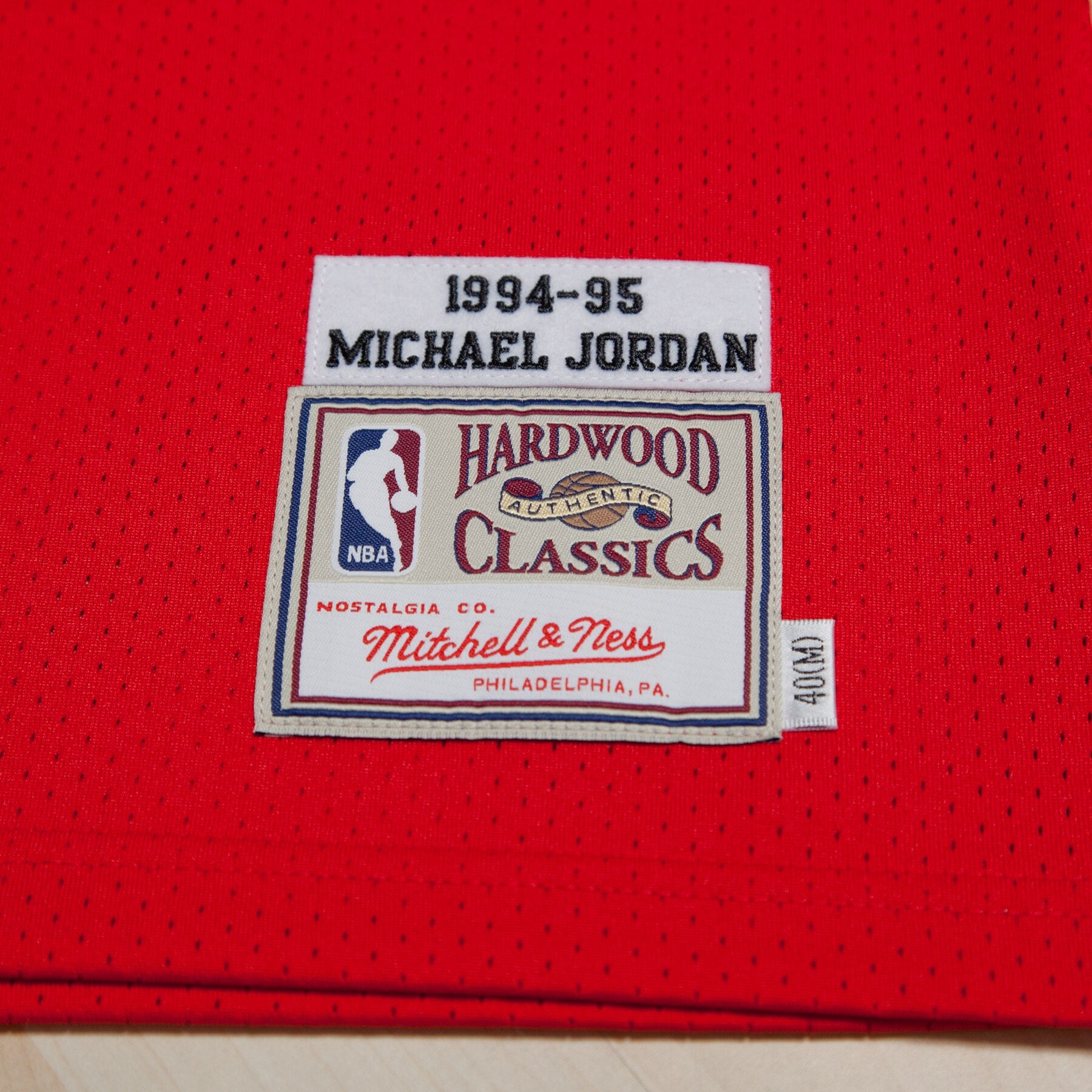 Chicago Bulls Michael Jordan 1994-95 Road 45 Authentic Jersey By Mitchell & Ness - Red - Mens