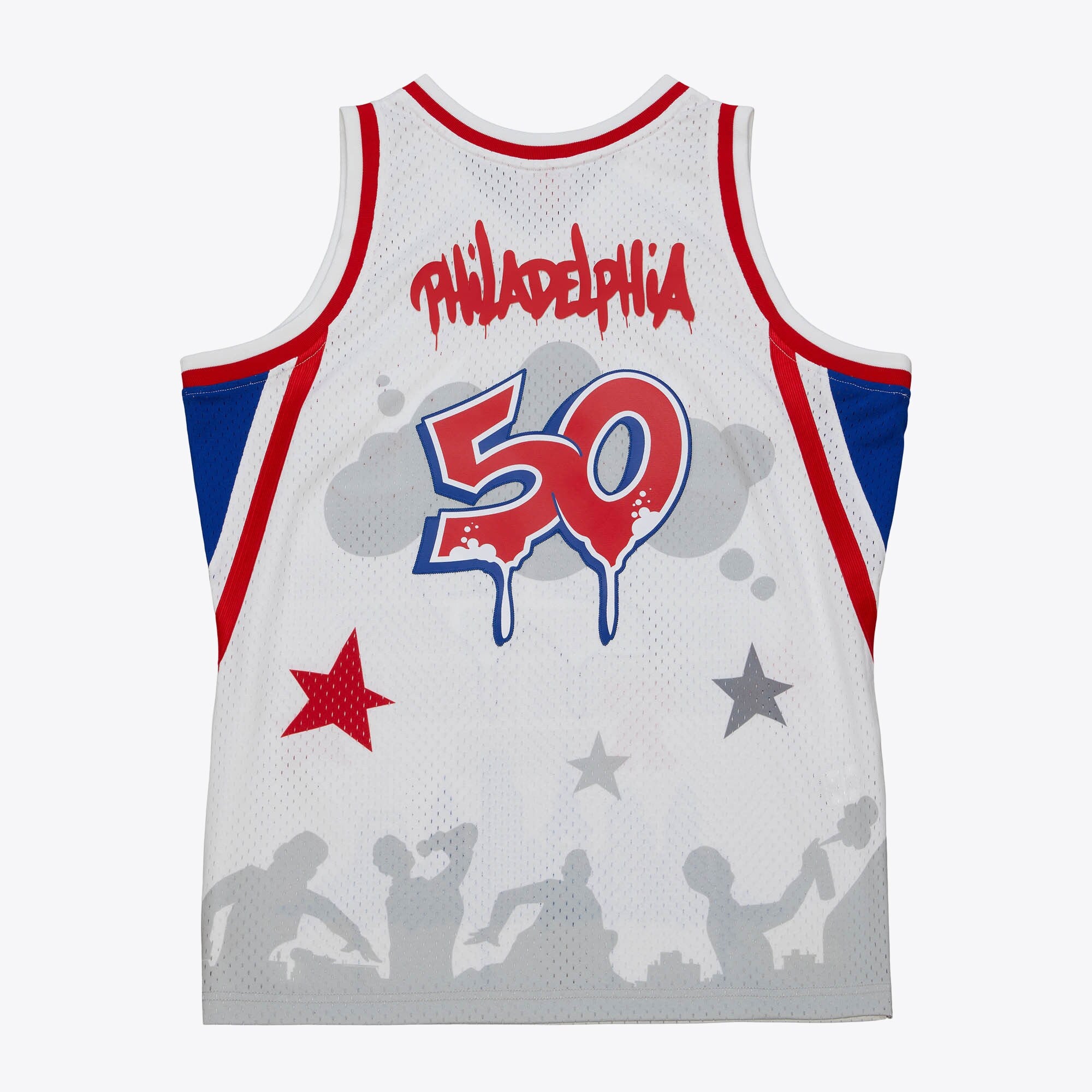 Philadelphia 76ers Mitchell & Ness x Tats Cru Jersey