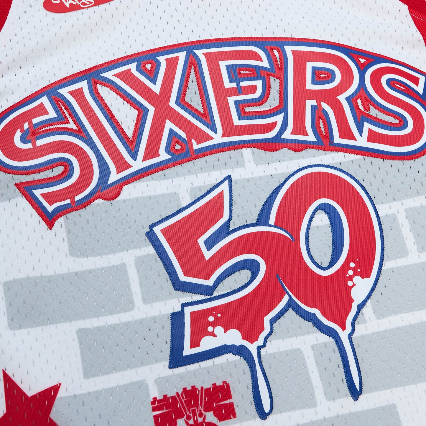 Philadelphia 76ers Mitchell & Ness x Tats Cru Jersey