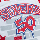 Philadelphia 76ers Mitchell & Ness x Tats Cru Jersey