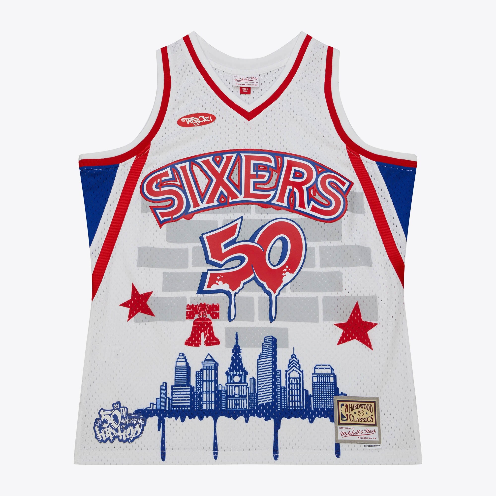 Philadelphia 76ers Mitchell & Ness x Tats Cru Jersey