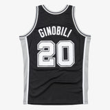 San Antonio Spurs Mitchell & Ness Swingman Jersey Manu Ginobili 2002-03