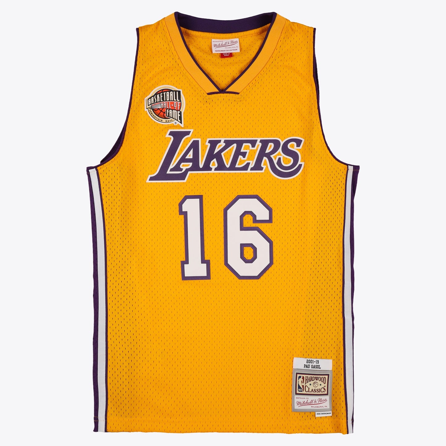 Los Angeles Lakers Mitchell & Ness HOF Swingman Jersey Pau Gasol