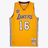 Los Angeles Lakers Mitchell & Ness HOF Swingman Jersey Pau Gasol