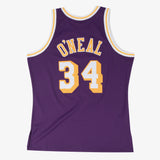 Los Angeles Lakers Mitchell & Ness Swingman Jersey Road Shaquille O'Neal 1996-97