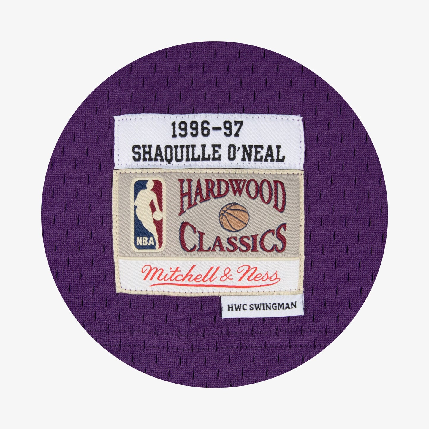 Los Angeles Lakers Mitchell & Ness Swingman Jersey Road Shaquille O'Neal 1996-97