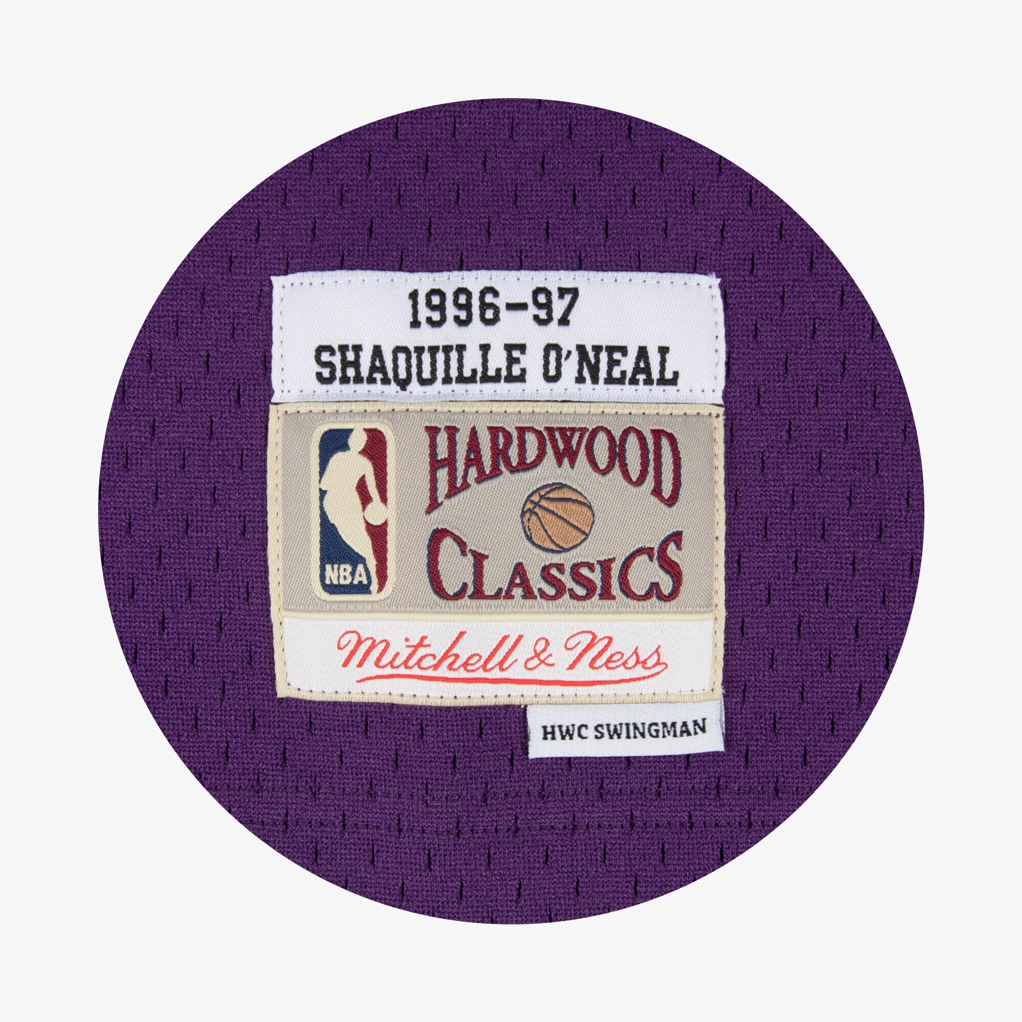Los Angeles Lakers Mitchell & Ness Swingman Jersey Road Shaquille O'Neal 1996-97