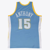 Denver Nuggets Carmelo Anthony 2003-04 Hardwood Classics Road Swingman Jersey By Mitchell & Ness - Blue - Mens