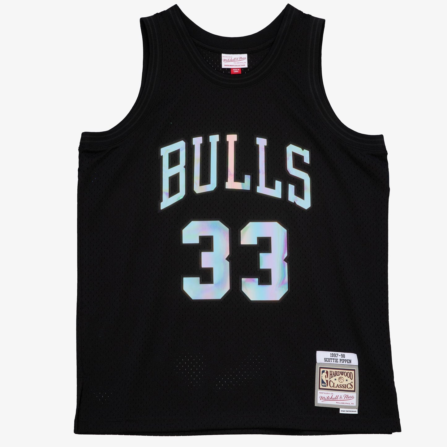 Chicago Bulls Mitchell & Ness Iridescent Swingman Jersey Scottie Pippen 1997