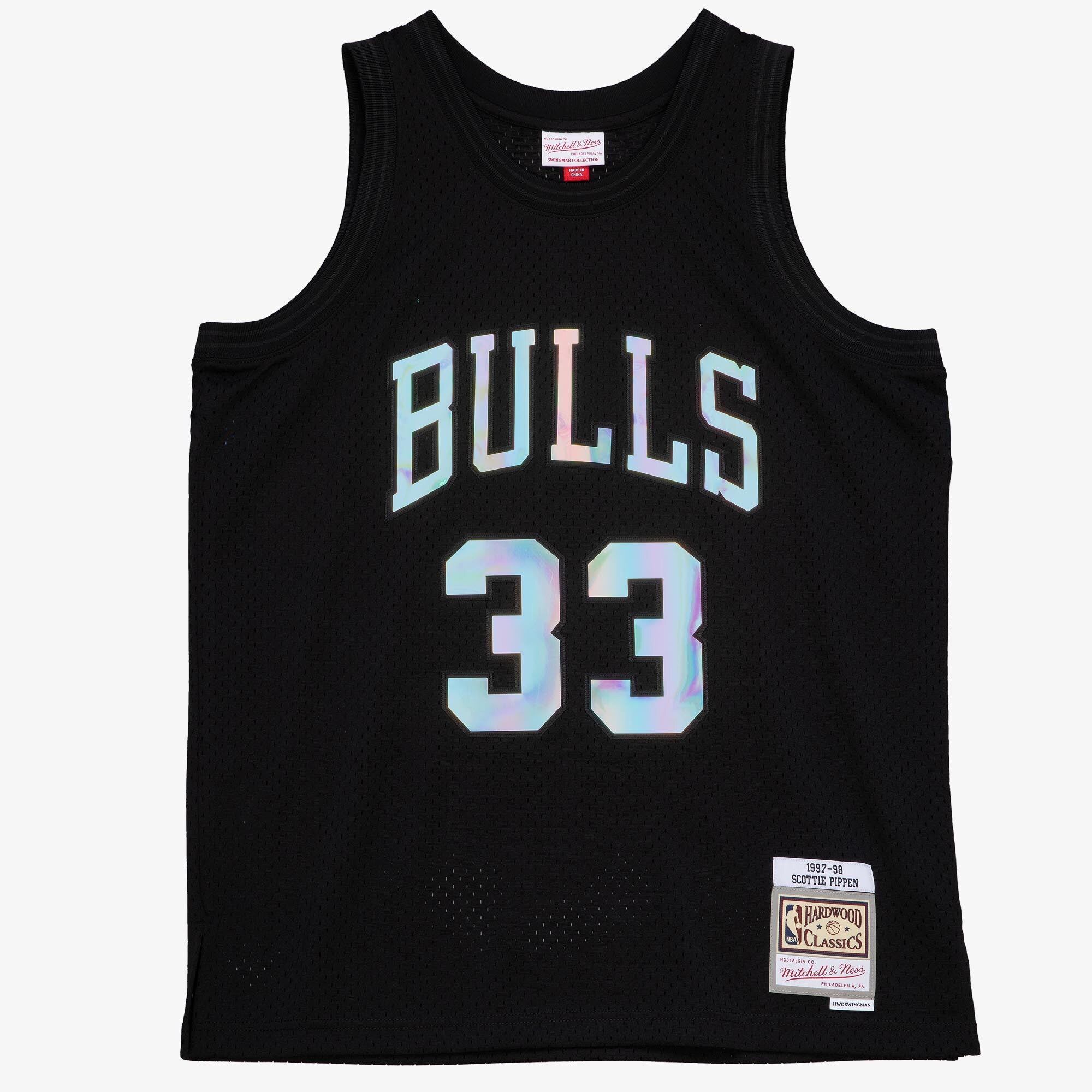 Chicago Bulls Mitchell & Ness Iridescent Swingman Jersey Scottie Pippen 1997
