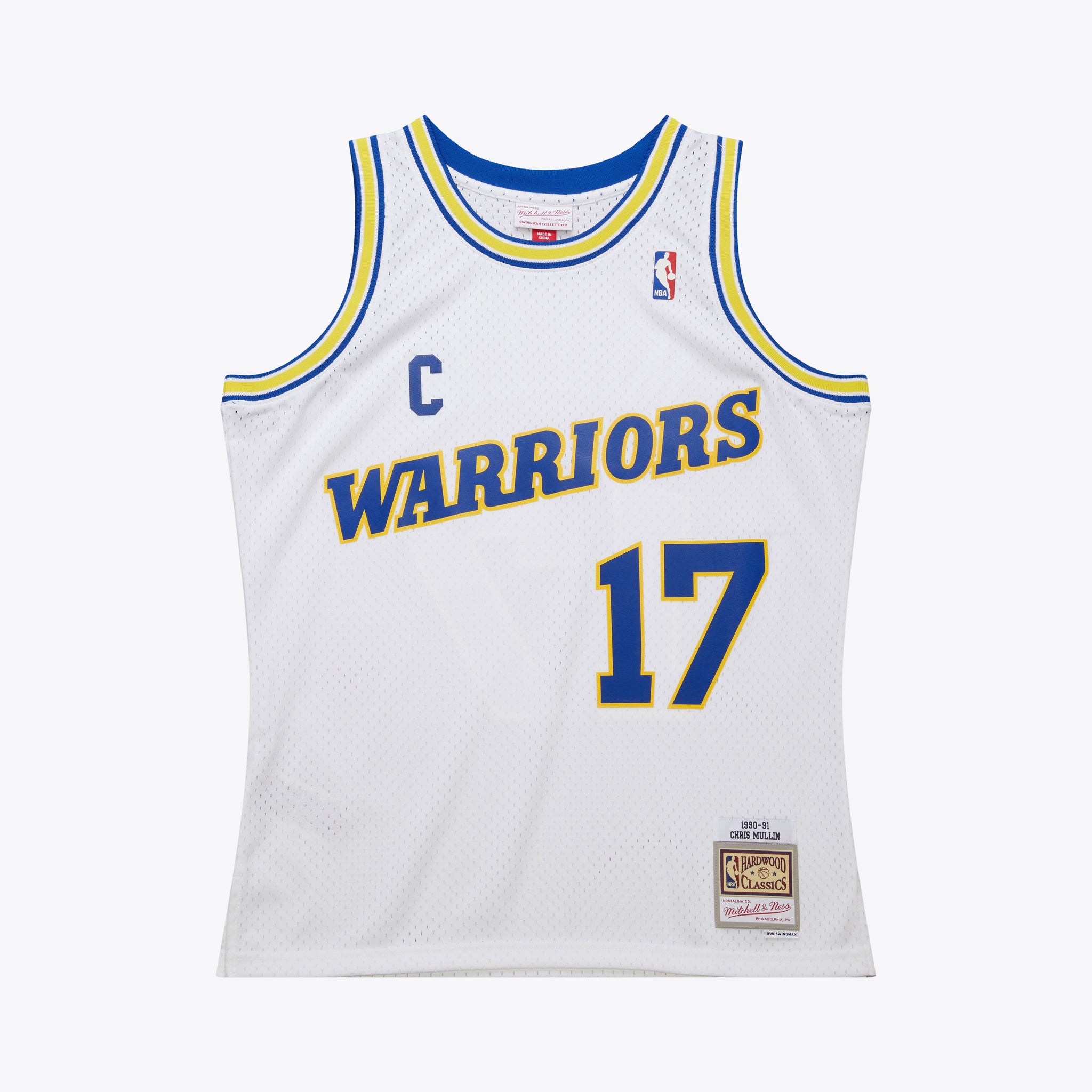 Golden State Warriors Mitchell & Ness Swingman Jersey 1990 Chris Mullin