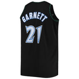 Men's Mitchell & Ness Kevin Garnett Black Minnesota Timberwolves 1997/98 Big & Tall Hardwood Classics Swingman Jersey