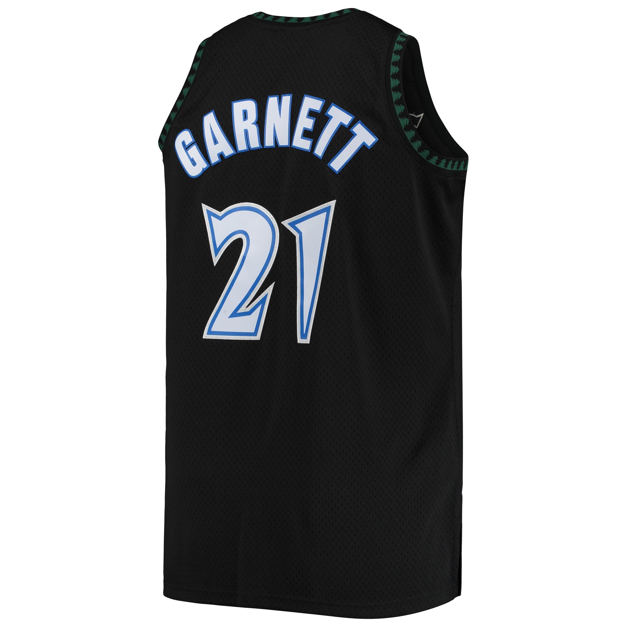 Men's Mitchell & Ness Kevin Garnett Black Minnesota Timberwolves 1997/98 Big & Tall Hardwood Classics Swingman Jersey