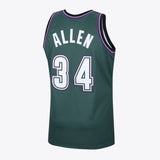 Milwaukee Bucks Ray Allen 1996 Hardwood Classics Alternate Swingman Jersey By Mitchell & Ness - Dark Green - Mens