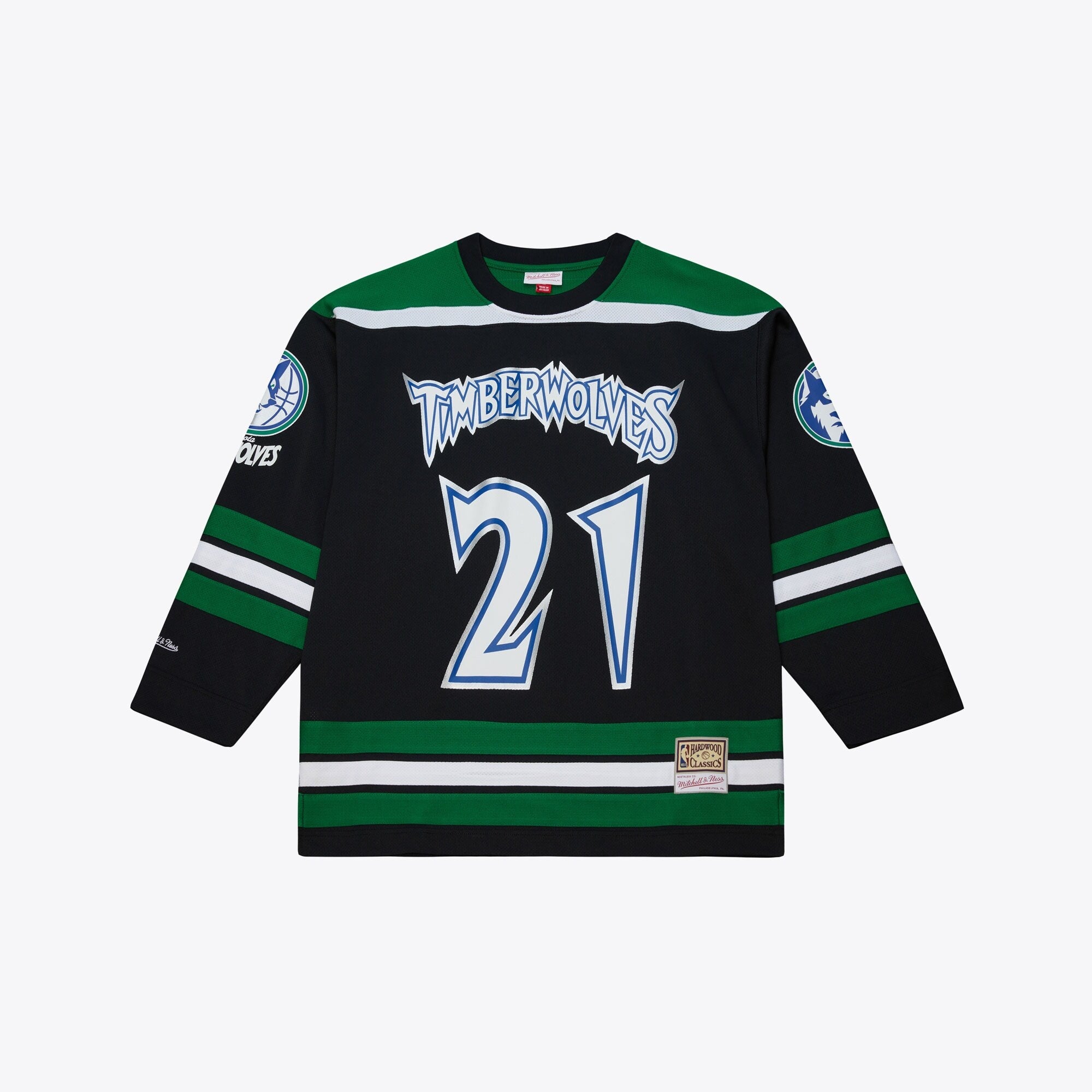 Minnesota Timberwolves Mitchell & Ness Maxxed Out Fashion Hockey Jersey - Mens