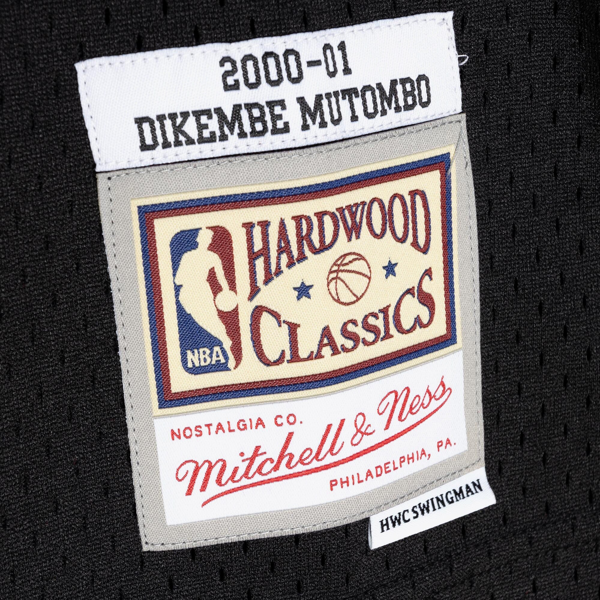 Philadelphia 76ers Mitchell & Ness Swingman Jersey Dikembe Mutombo 2000-01