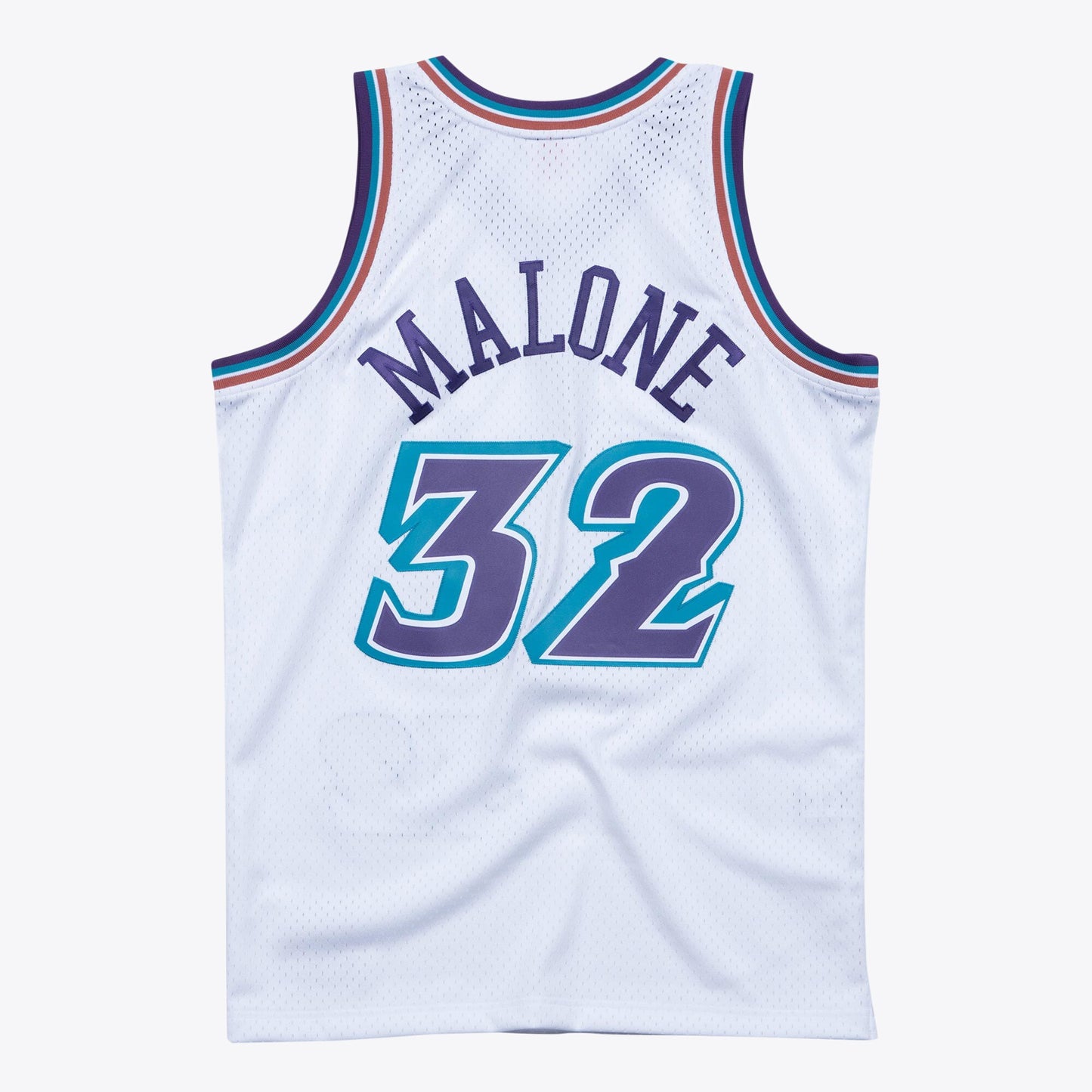 Utah Jazz Karl Malone 1996 Hardwood Classics Swingman Jersey By Mitchell & Ness - White - Mens