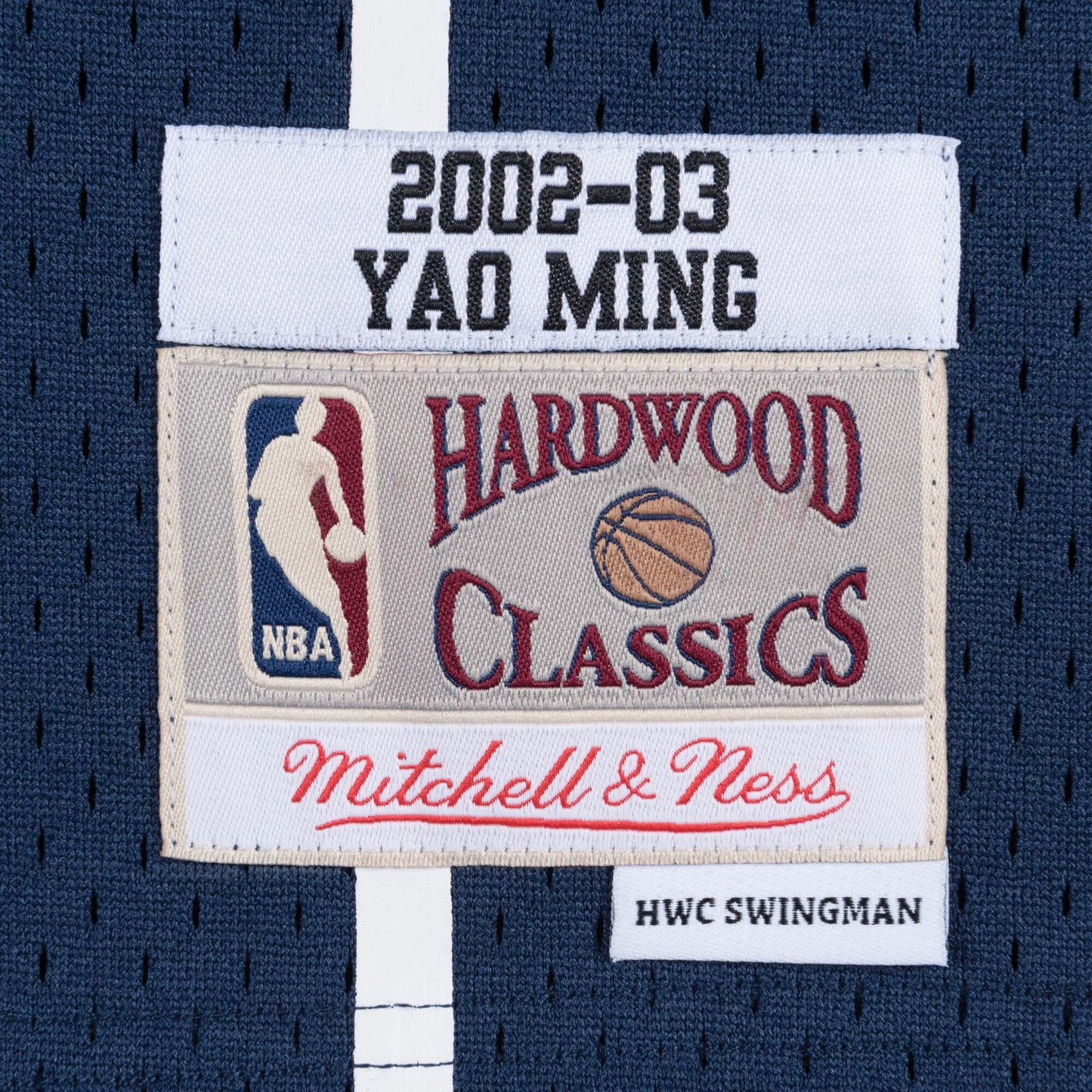 Houston Rockets Yao Ming 2002 Hardwood Classics Swingman Jersey By Mitchell & Ness - Navy - Mens