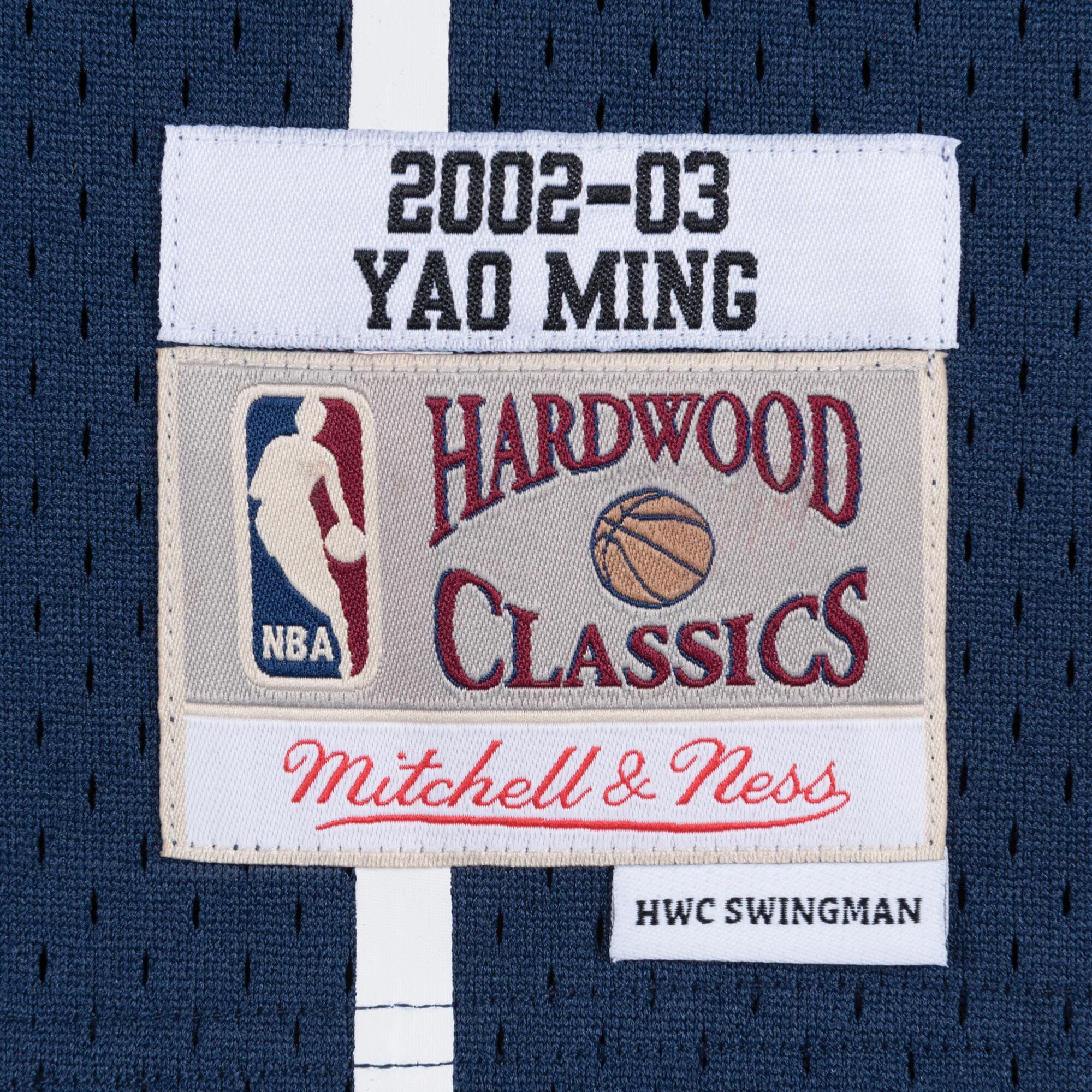 Houston Rockets Yao Ming 2002 Hardwood Classics Swingman Jersey By Mitchell & Ness - Navy - Mens