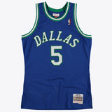 Dallas Mavericks Jason Kidd 1997 Hardwood Classics Road Swingman Jersey By Mitchell & Ness - Royal - Mens