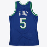 Dallas Mavericks Jason Kidd 1997 Hardwood Classics Road Swingman Jersey By Mitchell & Ness - Royal - Mens