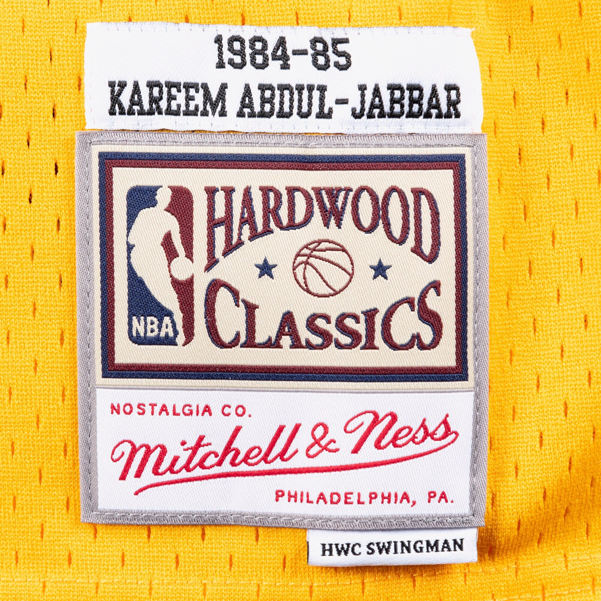 Los Angeles Lakers Mitchell & Ness Swingman Jersey Home Kareem Abdul-Jabbar 1984-85