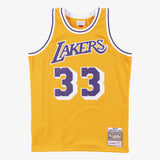 Los Angeles Lakers Mitchell & Ness Swingman Jersey Home Kareem Abdul-Jabbar 1984-85