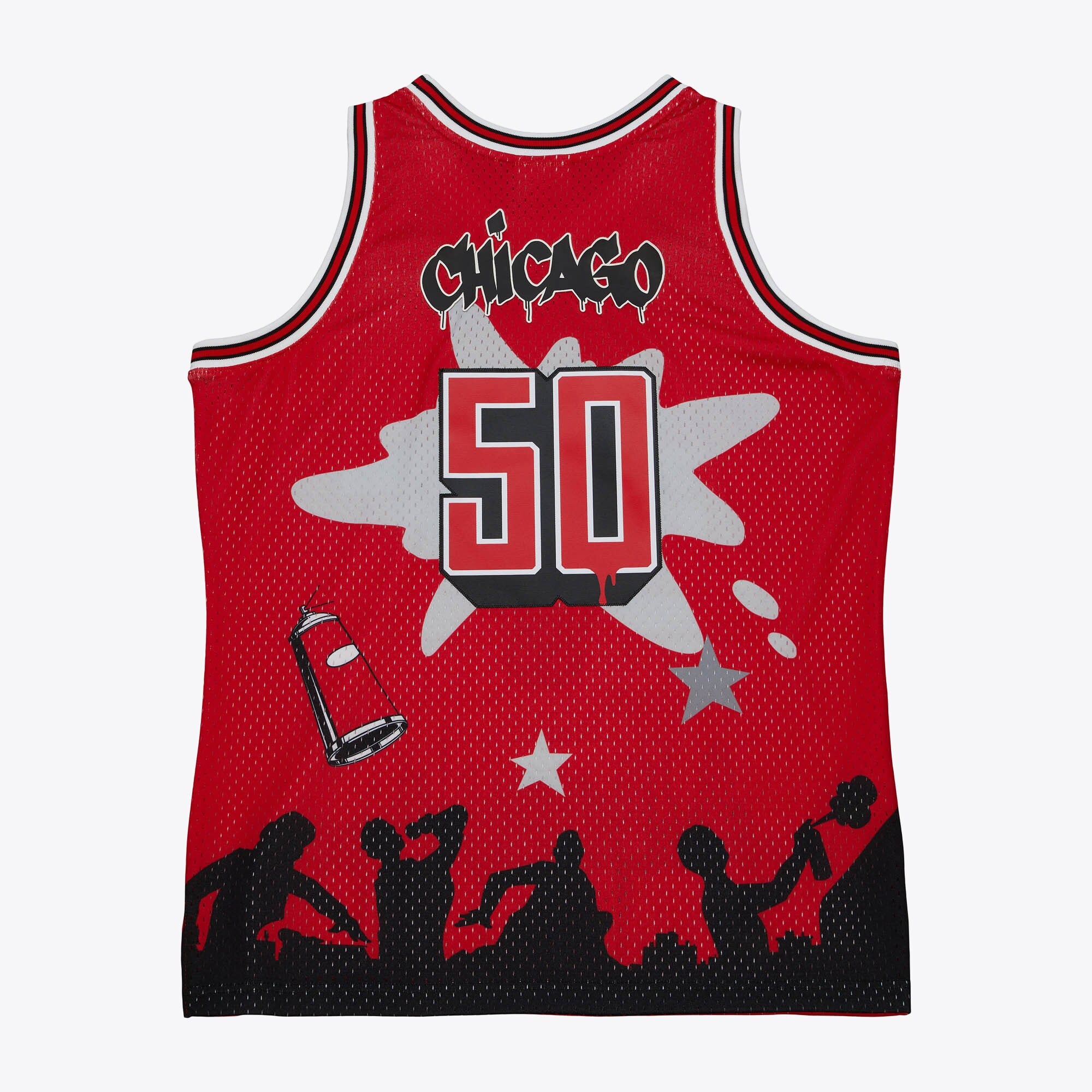 Chicago Bulls Mitchell & Ness x Tats Cru Jersey
