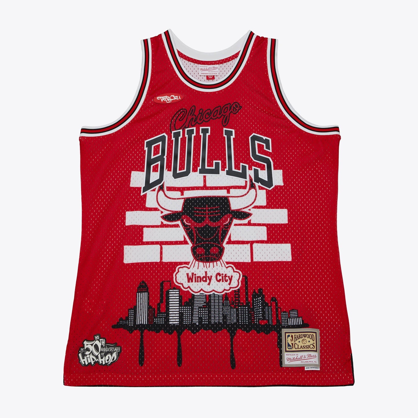 Chicago Bulls Mitchell & Ness x Tats Cru Jersey