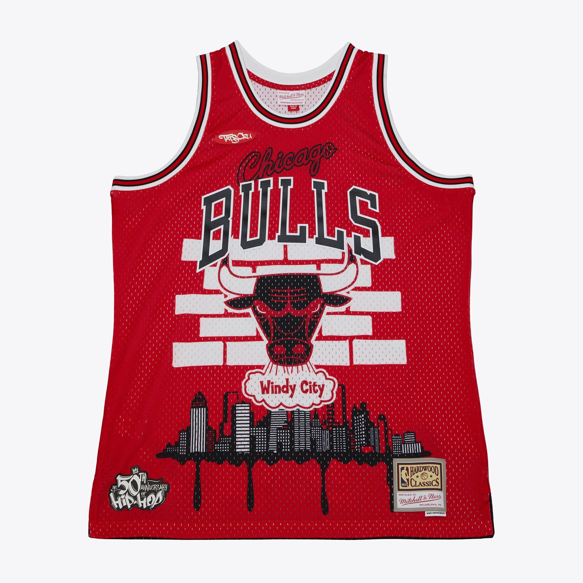 Chicago Bulls Mitchell & Ness x Tats Cru Jersey