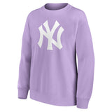 New York Yankees Mono Logo Graphic Oversized Crew Sweatshirt - Womens