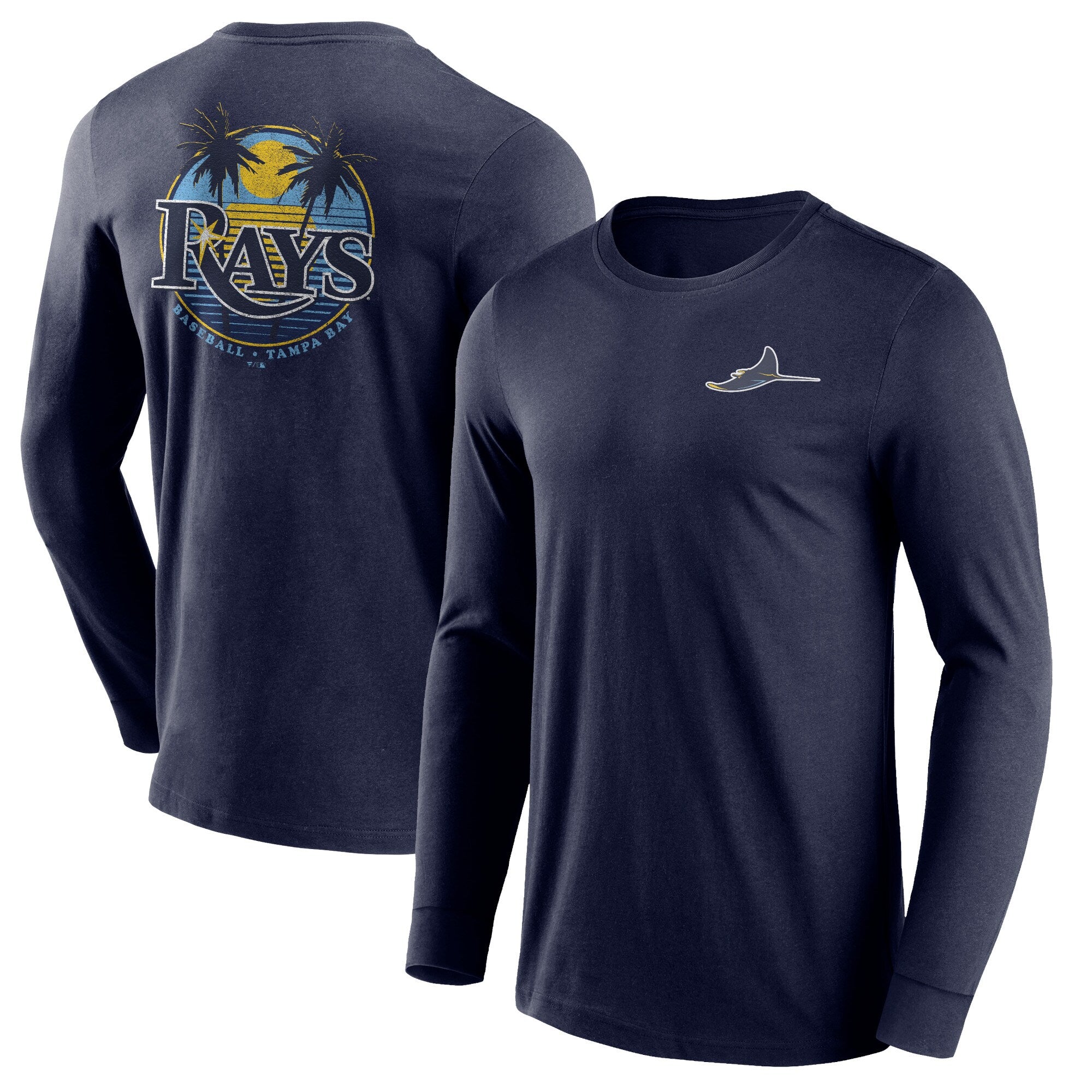 Tampa Bay Rays Baseball Hometown Graphic Long Sleece T-Shirt - Mens