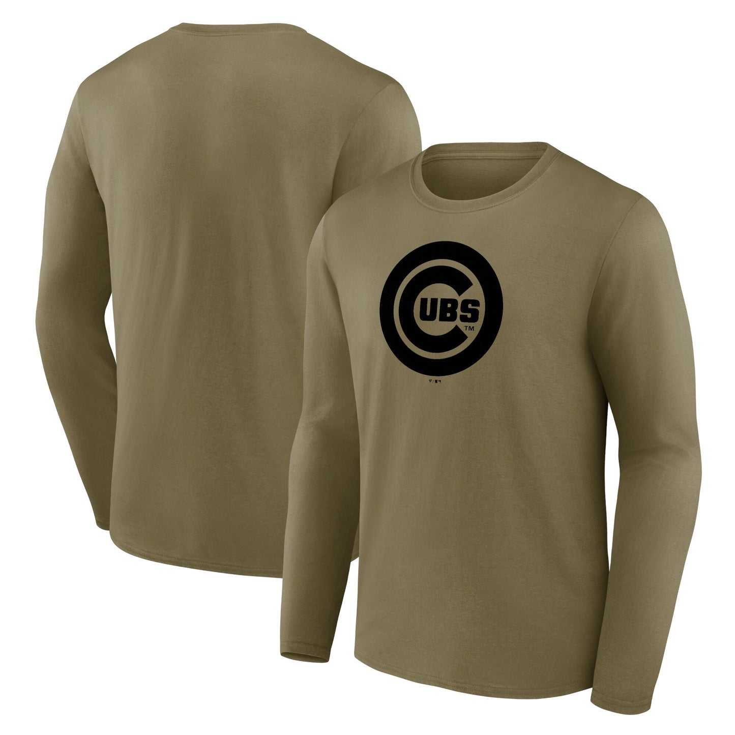Chicago Cubs Mono Logo Graphic Long Sleeve T-Shirt - Mens